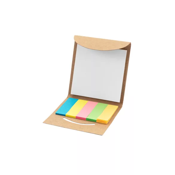 93663-160 - Set de birou 2 in 1, fabricat din hartie 100% reciclata, cu 6 blocuri de notite adezive - AINSLEY