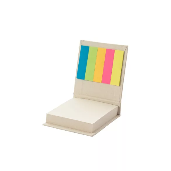 93664-106 - Set de birou 2 in 1, fabricat din hartie 100% reciclata, cu 6 blocuri de notite adezive - KAIRON