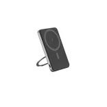 97142-133 - Power bank magnetic de 5'000 mAh cu incarcator wireless ultrarapid de 15W din ABS reciclat (100% rABS) cu suport - WARSHEL 5