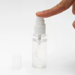 SA9934 - Flacon cu gel hidroalcoolic de 30 ml cu dozator de spray - GENZEL - ALB