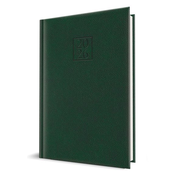 Agenda DELUX CLASIC - datata zilnic - 15 x 21 - [VERDE]
