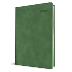   Agenda premium deluxe SUPLE - datata zilnic - 15 x 21 cm - [VERDE]