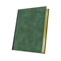   Agenda premium deluxe CHIA SUPLE - datata zilnic - 15 x 21 cm - [VERDE]