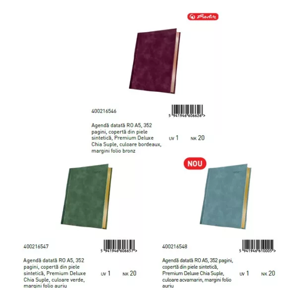 Agenda premium deluxe CHIA SUPLE - datata zilnic - 15 x 21 cm - [VISINIU]