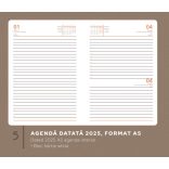 Agenda ABBEY datata zilnic - comanda minim 100 buc. - A5 -  [negru]