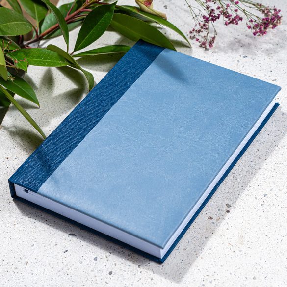 Agenda ABBEY datata zilnic - comanda minim 100 buc. - A5 -  [albastru]