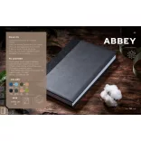 Agenda ABBEY nedatata - 16x22 cm -  [negru]