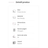 Agenda BAMBOA nedatata - A5 -  [negru] - STOC LIMITAT