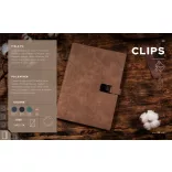 Agenda CLIPS nedatata - 16x22 cm [albastru]