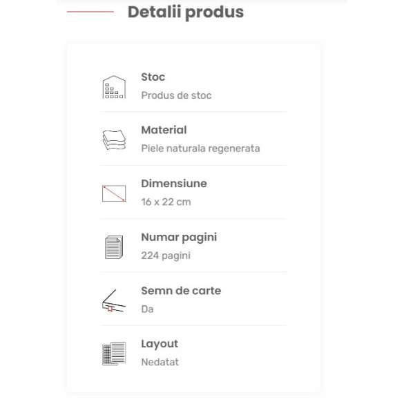 Agenda MATERA nedatata - A5 -  [maro texturat]