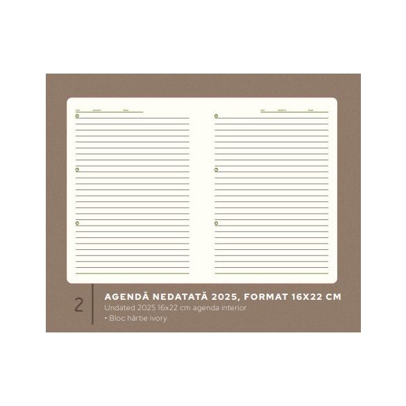 Agenda MATERA nedatata - A5 -  [bej]