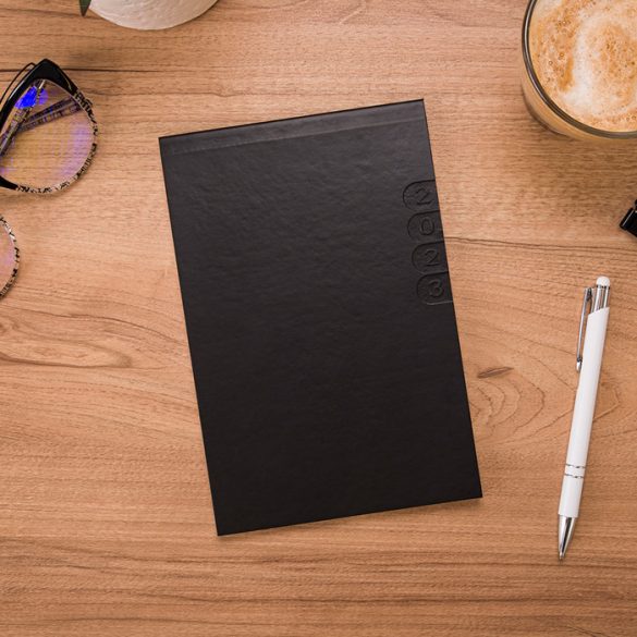 Agenda PUNTO nedatata - interior matematica - 14x20 cm - [negru]