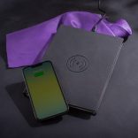 Agenda TECH cu incarcator wireless nedatata - 16x22 cm [negru]