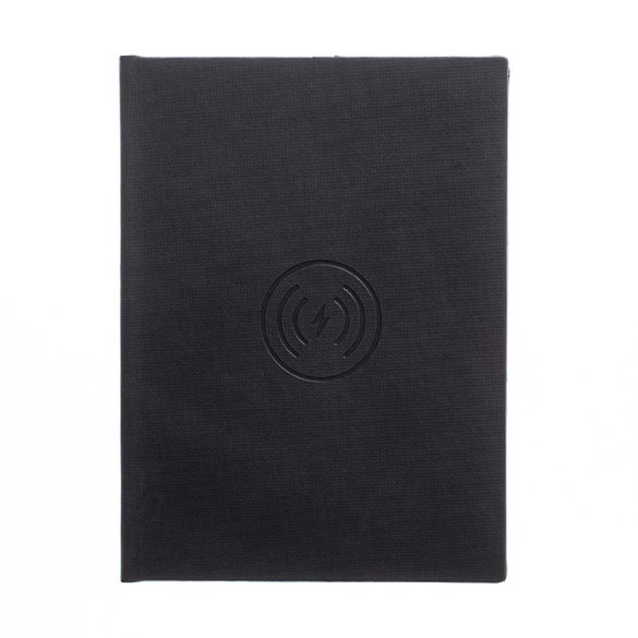 Agenda TECH cu incarcator wireless nedatata - 16x22 cm [negru]