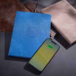   Agenda TECH cu incarcator wireless nedatata - 16x22 cm [albastru]