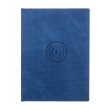 Agenda TECH cu incarcator wireless nedatata - 16x22 cm [albastru]