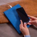 Agenda TECH cu incarcator wireless nedatata - 16x22 cm [albastru]