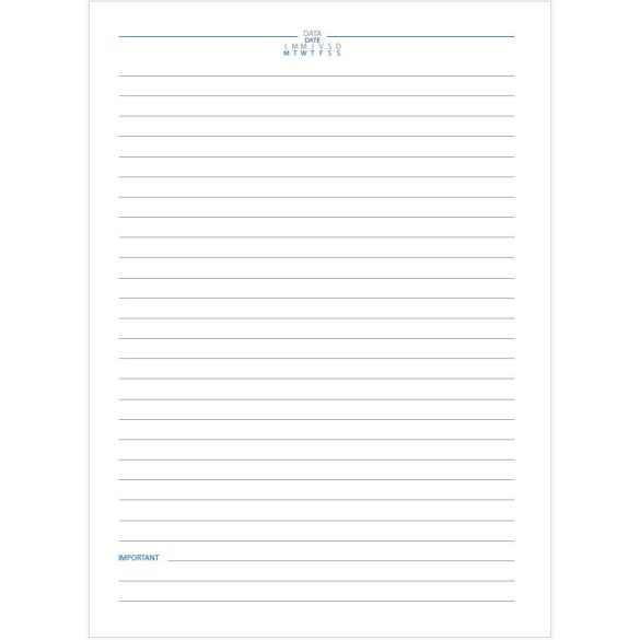 Agenda USB (8GB) nedatata - 16x22 cm [turcuaz]