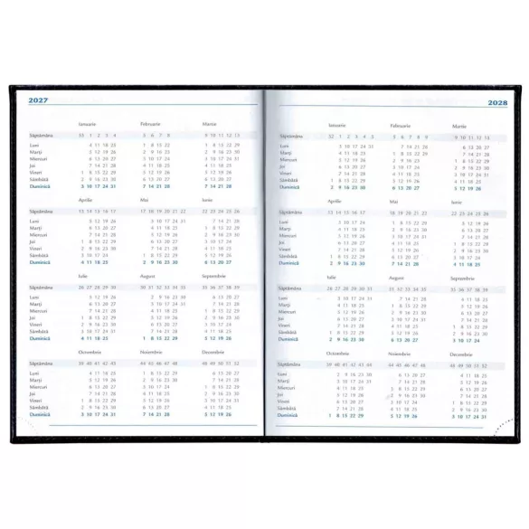 Agenda datata zilnic Premium Deluxe Corinaldo - 15 x 21 - [ROSU]