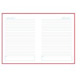 Agenda Canvas nedatata - 16x22 cm - [rosu]