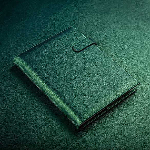 Agenda din piele naturala - datata zilnic Country 2025 - 16 x 22 cm [verde]