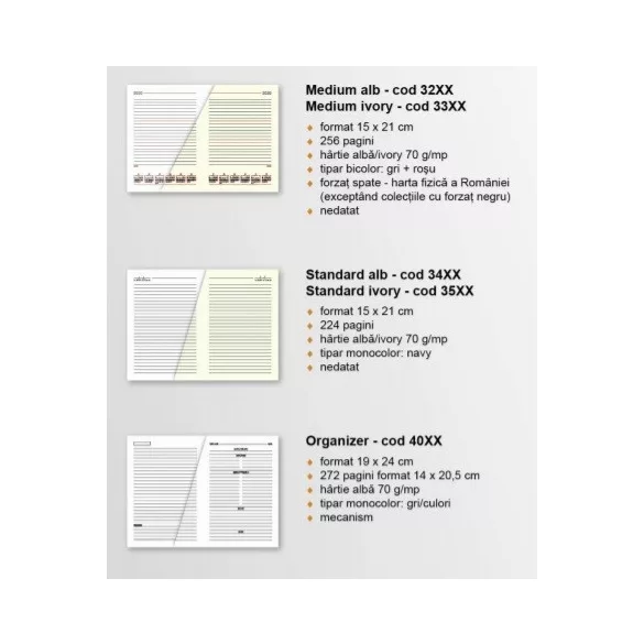 Agenda nedatata Oxford Executive 2024 - A5 - 15 x 21 cm [Cafeniu]