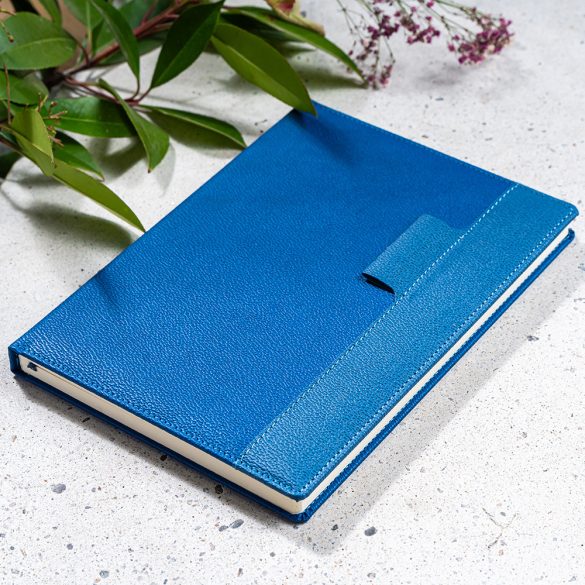Agenda Legacy nedatata - 16x22 cm - [albastru]