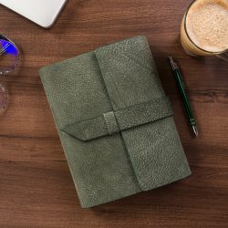   Agenda din piele naturala - datata zilnic Mirror 2026 - 16 x 22 cm [verde]