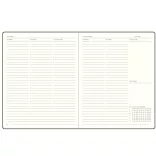Agenda datata saptamanal NUBUK 2027 - 21 x 26 cm [gri inchis]