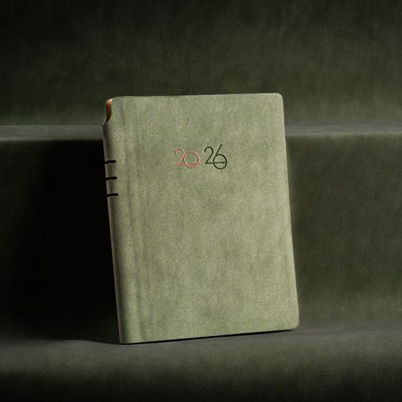 Agenda nedatata NUBUK 2026 - 16 x 22 cm [vernil]