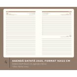 Agenda Noah datata zilnic - 16 x 22 cm - [verde]