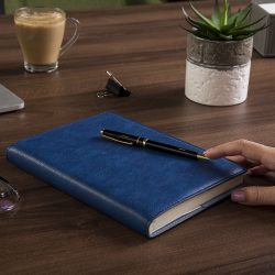 Agenda Noah datata zilnic - 16 x 22 cm - [albastru]