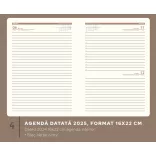 Agenda Noah datata zilnic - 16 x 22 cm -  [visiniu]