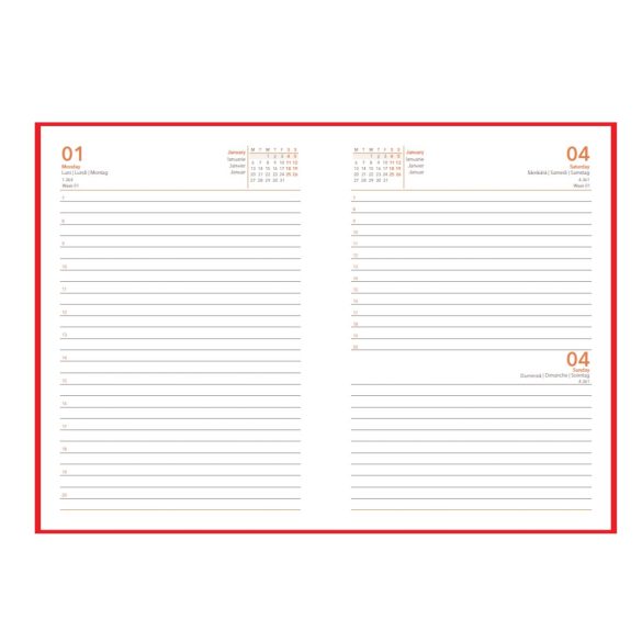 Agenda Olby datata zilnic - A5 - [petrol]