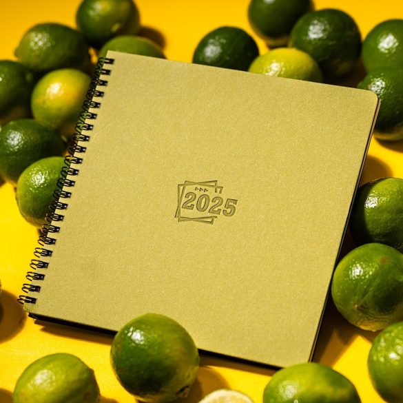 Agenda-autodatata-Square-19-x-19-cm-verde-lime