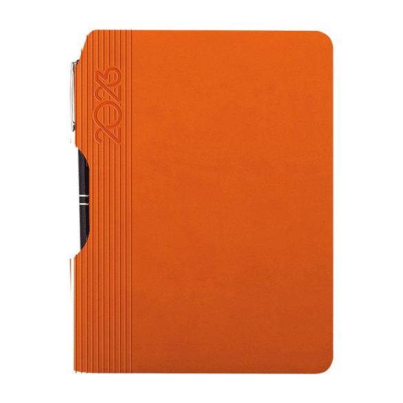 AG_TWOPEN_NED_A5_PORTOCALIU-Agenda-nedatata-Two-Pen-A5-15-x-21-cm-Portocaliu