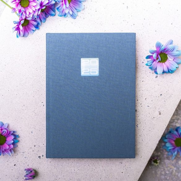 Agenda Tex nedatata - 16x22 cm [albastru]