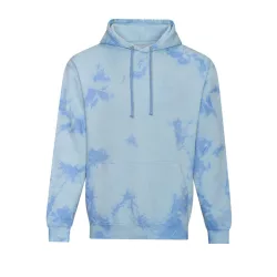   AWJH022 - Hanorac unisex Tie-Dye All We Do is COLLEGE [Blue Cloud]