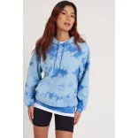 AWJH022 - Hanorac unisex Tie-Dye All We Do is COLLEGE [Blue Cloud]