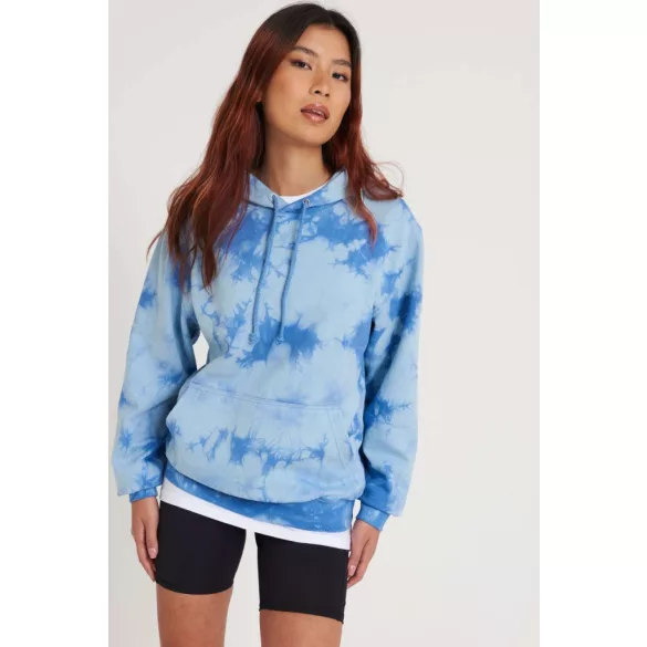 AWJH022 - Hanorac unisex Tie-Dye All We Do is COLLEGE [Blue Cloud]