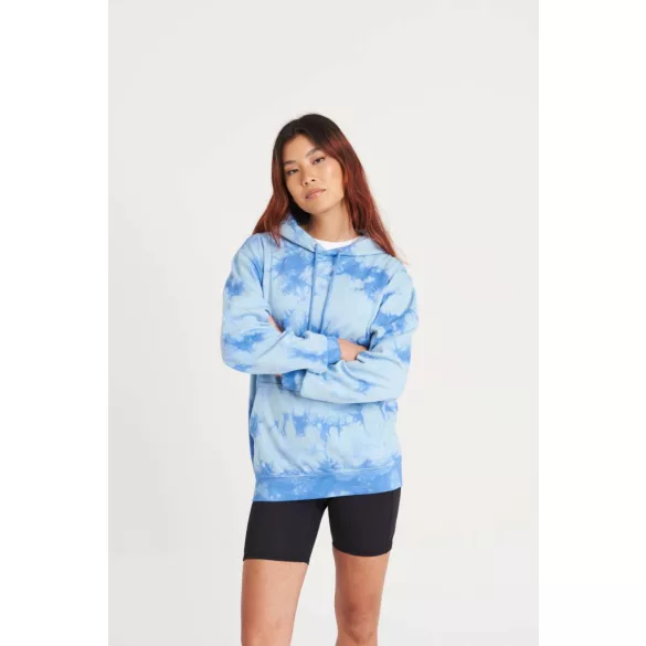 AWJH022 - Hanorac unisex Tie-Dye All We Do is COLLEGE [Grey Pink Marble]