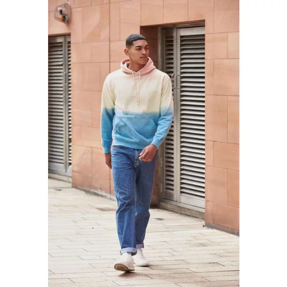 AWJH022 - Hanorac unisex Tie-Dye All We Do is COLLEGE [Pastel Sunset Drip]