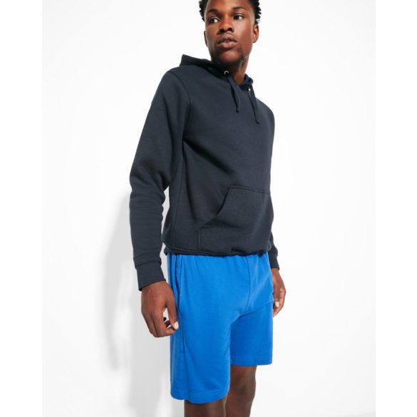 BE6705 - Bermude unisex pentru adulti cu buzunare laterale si betelie elastica cu snur reglabil - SPORT - [Albastru royal]