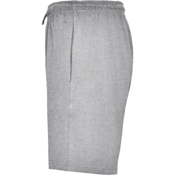 BE6705 - Bermude unisex pentru copii cu buzunare laterale si betelie elastica cu snur reglabil - SPORT - [Gri melanj]