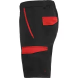 BE8409 - Pantaloni scurti in combinatie de culori - TAHOE - [Negru/Rosu]