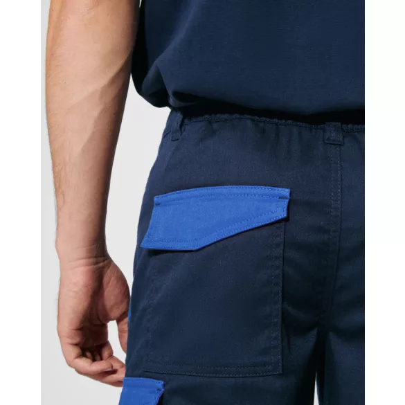 BE8409 - Pantaloni scurti in combinatie de culori - TAHOE - [Bleumarin/Albastru Royal]