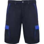 BE8409 - Pantaloni scurti in combinatie de culori - TAHOE - [Bleumarin/Albastru Royal]