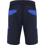 BE8409 - Pantaloni scurti in combinatie de culori - TAHOE - [Bleumarin/Albastru Royal]