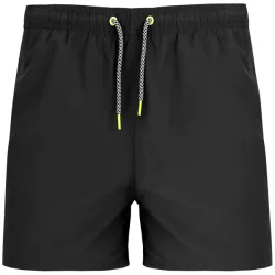   BN6708 - Bermude pentru plaja cu doua buzunare laterale - BALOS - [Negru]