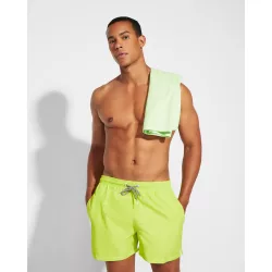  BN6708 - Bermude pentru plaja cu doua buzunare laterale - BALOS - [Lime punch]